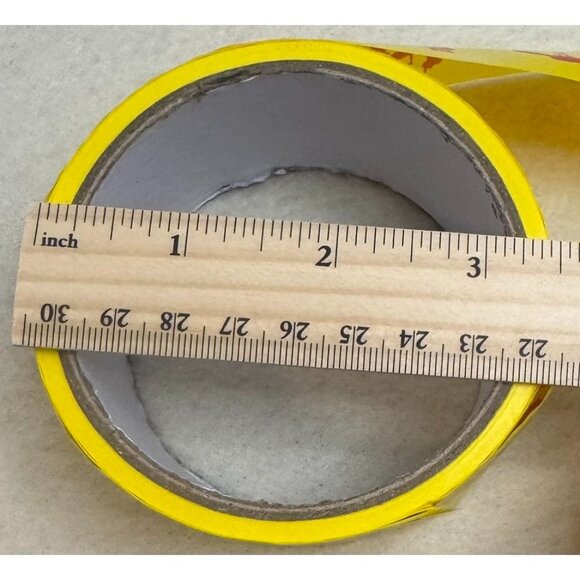 Halloween Do Not Enter Tape 25m Yellow Red Scary Fright Tape For Haunted House & - Picture 4 of 5